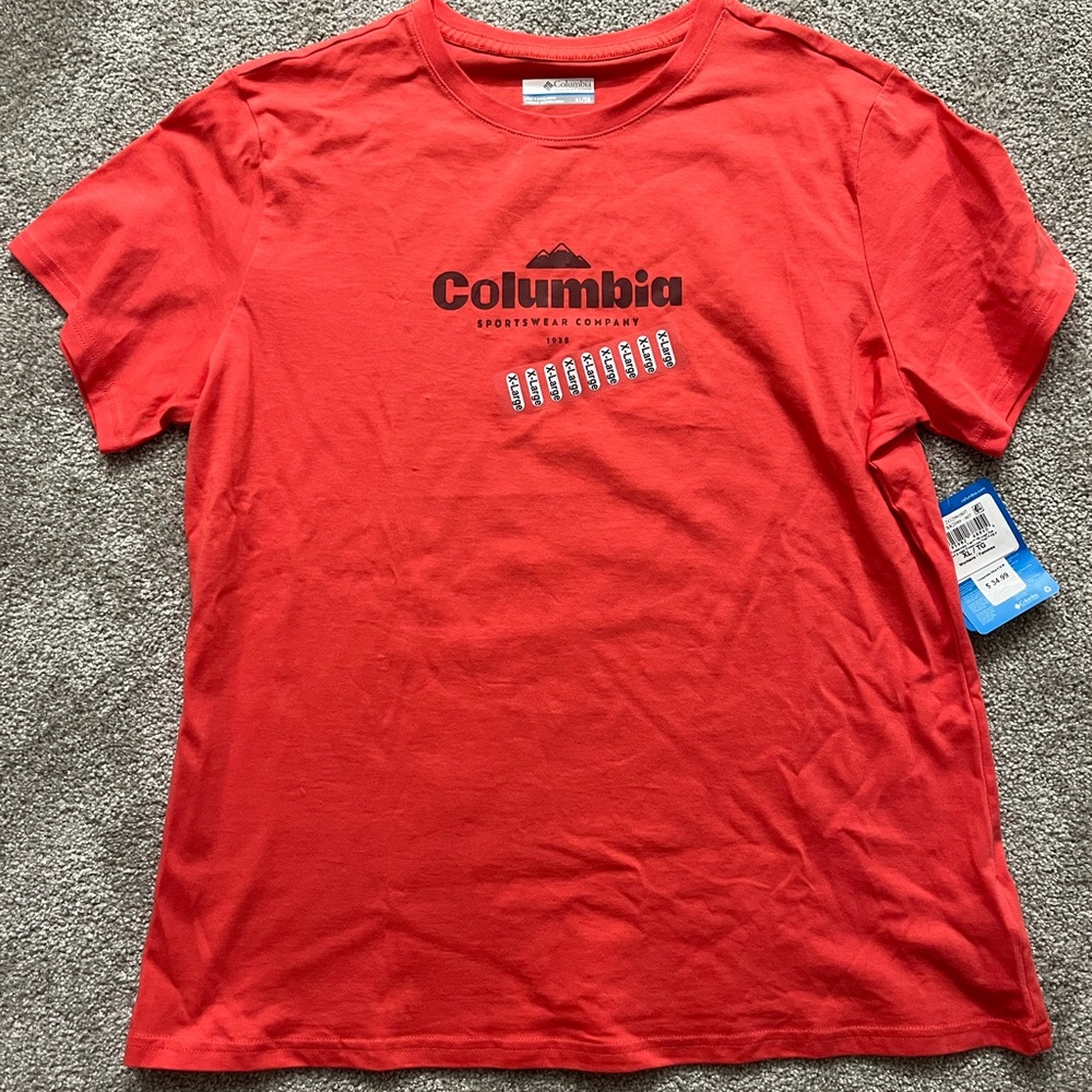 Columbia Women's Red Short Sleeve Tee